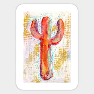 Electric Cactus Sticker